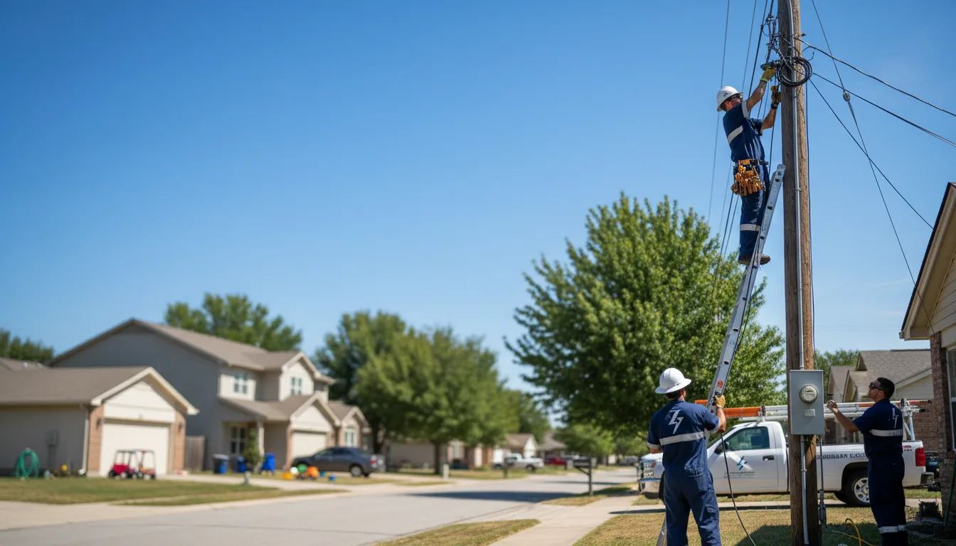 Residential electrician providing installation services in Henning, IL